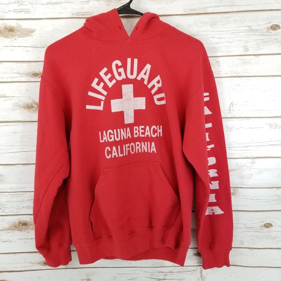 Gildan Tops - Red Laguna beach hoodie pullover size small